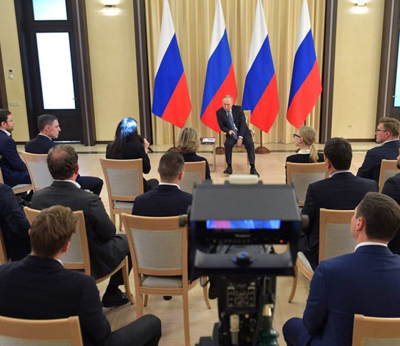Ольга Кузьменко на встрече президента России с предпринимателями